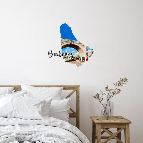 Barbados Dorm Home Decorations Wall Art Murals World Explorer' Landmark Building Removable Wall Decal for Refrigerator Living Room Car Notebook Vinyl 18in Barbados Dorm Home Decorations Wall Art Murals World Explorer' Landmark Building Removable Wall Decal for Refrigerator Living Room Car Notebook Vinyl 18in