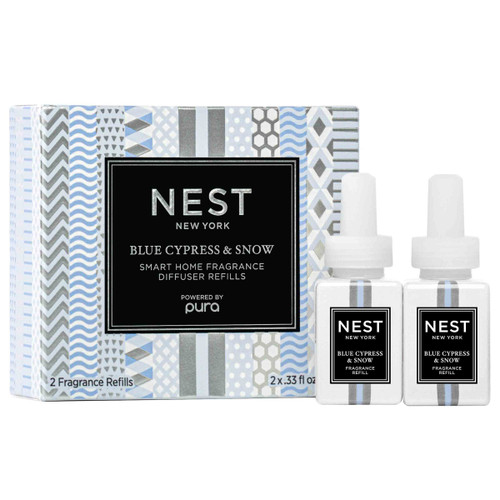 NEST New York Blue Cypress & Snow Smart Home Fragrance Diffuser Refill, Set of 2 NEST New York Blue Cypress & Snow Smart Home Fragrance Diffuser Refill, Set of 2