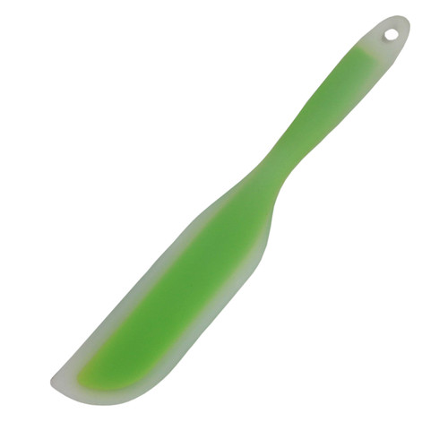 Nonstick Silicone Knife Shaped Flexible Kitchen Spatula Scraper Turner,Kitchen Cooking Utensils With Nylon Core (Green)