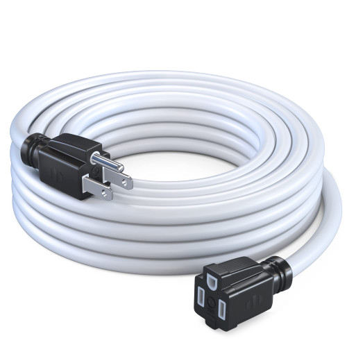 Maximm 20 ft Extension Cord, Heavy Duty Extension Cord, 3 Prong Extension Cord, Long Extension Cord (20 Feet,White) Maximm 20 ft Extension Cord, Heavy Duty Extension Cord, 3 Prong Extension Cord, Long Extension Cord (20 Feet,White)