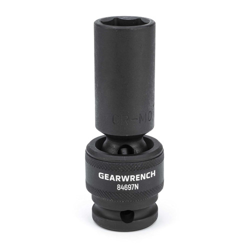 GEARWRENCH 1/2" Drive 6 Point Deep Universal Impact SAE Socket 11/16" - 84697N