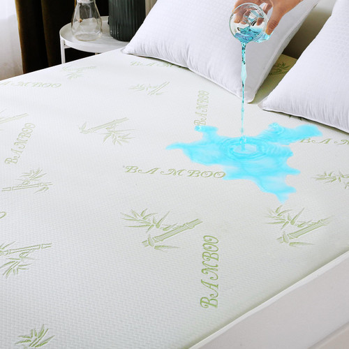 MUXHOMO Queen Mattress Protector, 100% Waterproof Mattress Cover Queen Size Bed, Cooling and Breathable Bamboo Mattress Pad Cover, Deep Pocket 8"-21" MUXHOMO Queen Mattress Protector, 100% Waterproof Mattress Cover Queen Size Bed, Cooling and Breathable Bamboo Mattress Pad Cover, Deep Pocket 8"-21"