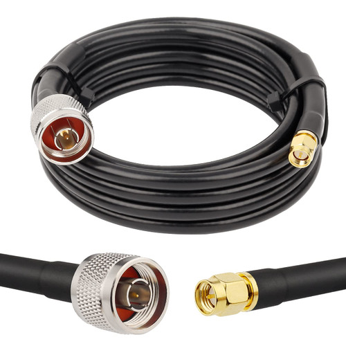 15 ft Low-Loss Coaxial Extension Cable 50 Ohm SMA Male to N Male Connector,N Male to SMA Male Cable KMR240,SMA to N Cable for 3G/4G/5G/LTE/ADS-B/Ham/GPS/WiFi/RF Radio to Antenna or Surge Arrester Use 15 ft Low-Loss Coaxial Extension Cable 50 Ohm SMA Male to N Male Connector,N Male to SMA Male Cable KMR240,SMA to N Cable for 3G/4G/5G/LTE/ADS-B/Ham/GPS/WiFi/RF Radio to Antenna or Surge Arrester Use