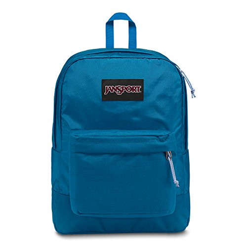 JanSport Black Label Superbreak Backpack - Mykonos Blue - Classic, Ultralight