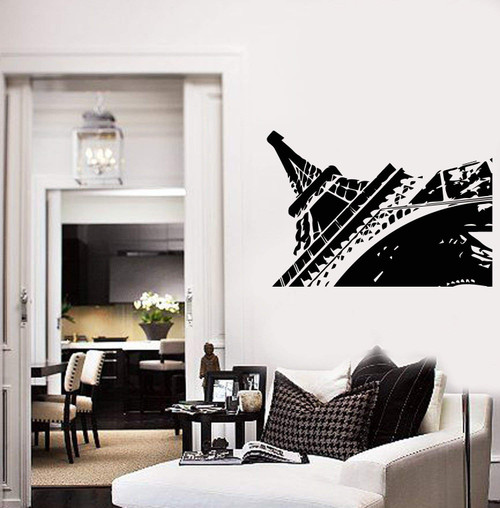 Eiffel Tower Vinyl Wall Decal France Home Room Decor French Style Stickers Mural and Stick Wall Decals