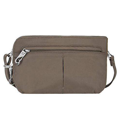 Travelon Anti-Theft Classic Light Convertible Crossbody and Waistpack, Mocha, One Size