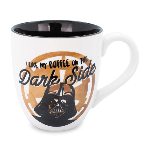 Star Wars "I Like My Coffee On The Dark Side" Ceramic Mug | BPA-Free Large Coffee Cup For Espresso, Caffeine, Beverages, Home & Kitchen Essentials | Lucasfilm Gifts and Collectibles | Holds 18 Ounces Star Wars "I Like My Coffee On The Dark Side" Ceramic Mug | BPA-Free Large Coffee Cup For Espresso, Caffeine, Beverages, Home & Kitchen Essentials | Lucasfilm Gifts and Collectibles | Holds 18 Ounces