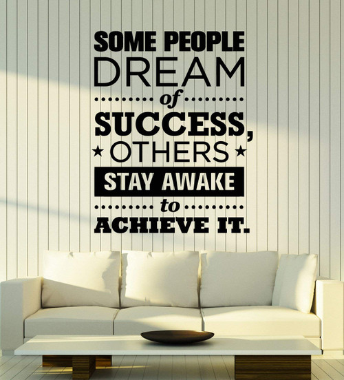 Vinyl Wall Decal Motivation Phrase Quote Typographic Art Stickers Mural Large Decor (g2498) Black Vinyl Wall Decal Motivation Phrase Quote Typographic Art Stickers Mural Large Decor (g2498) Black