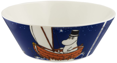 ARABIA Moomin Bowl, Papa, Deep Blue, 5.9 inches (15 cm)