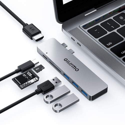 USB C Hub for MacBook Pro/Air M1, GIISSMO 7 in 2 Multiport Adapter MacBook Accessories with 4K HDMI, 3 USB 3.0, 100W Thunderbolt 3 Charging Port, SD/TF, USB C Adapters MacBook Pro/Air 2021-2016 USB C Hub for MacBook Pro/Air M1, GIISSMO 7 in 2 Multiport Adapter MacBook Accessories with 4K HDMI, 3 USB 3.0, 100W Thunderbolt 3 Charging Port, SD/TF, USB C Adapters MacBook Pro/Air 2021-2016