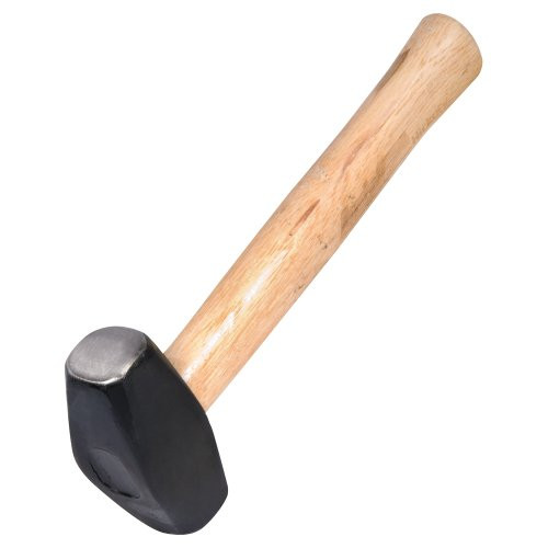 Ludell 11202 Double Face Hand Drilling Hammer with Double Wedged Hickory Handle, 2lb, 10.5" Handle Length