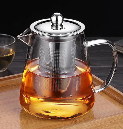 Mini Size Glass Teapot Tea Kettle-with Stainless Steel Removable Infuser for Blooming Tea & Loose Leaf Tea, Microwave & Stovetop Safe, 950ML/32oz (L-950) Mini Size Glass Teapot Tea Kettle-with Stainless Steel Removable Infuser for Blooming Tea & Loose Leaf Tea, Microwave & Stovetop Safe, 950ML/32oz (L-950)