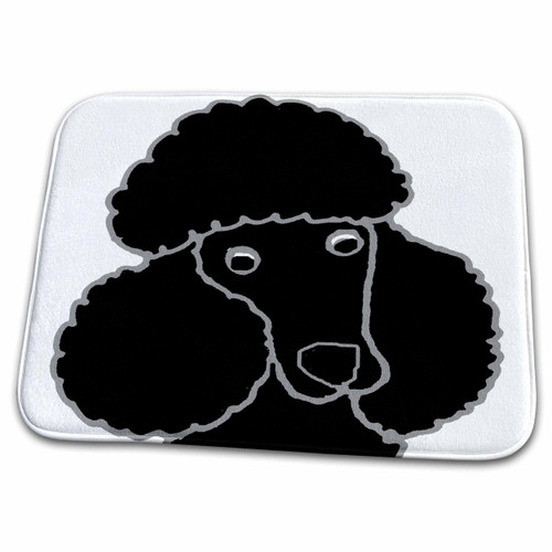 3dRose Funny Cute Black Miniature Toy Poodle Puppy Dog Face... - Dish Drying Mats (ddm-338707-1) 3dRose Funny Cute Black Miniature Toy Poodle Puppy Dog Face... - Dish Drying Mats (ddm-338707-1)