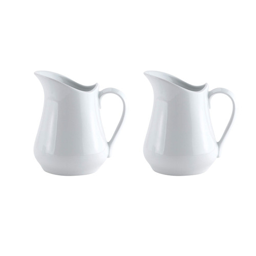 HIC Kitchen Porcelain Creamer Pitcher, 4 Ounce, Set/2 HIC Kitchen Porcelain Creamer Pitcher, 4 Ounce, Set/2