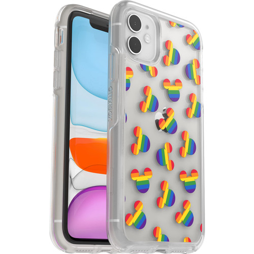 OtterBox iPhone XR and iPhone 11 Symmetry Series Case - Mickey Pride, Ultra-sleek, Wireless Charging Compatible, Raised Edges Protect Camera & Screen