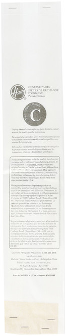 Hoover Type C Replacement Bags for Bottom-Fill Convertible Upright Vacuum Cleaners, 4010077C, 3 Pack , Tan