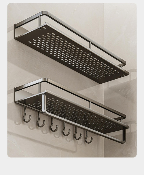 bropc Toilet Shelves, Non-Perforated Washstands, Bathroom Wall-Mounted Shelves, Toilet Balcony Toilet Wall Storage Shelves