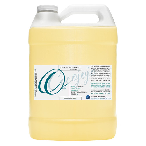 Dr Joe Lab Sweet Almond Oil 1 Gallon 100% Pure Natural Cold Pressed Unrefined Extra Virgin 128 fl oz - Therapeutic Grade A for Hair Skin Body Nail and Beard Carrier Oil for Essential Oils Dr Joe Lab Sweet Almond Oil 1 Gallon 100% Pure Natural Cold Pressed Unrefined Extra Virgin 128 fl oz - Therapeutic Grade A for Hair Skin Body Nail and Beard Carrier Oil for Essential Oils