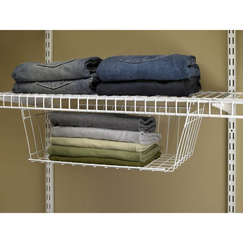 ClosetMaid Hanging Basket, 30.5 cm x 19 cm x 14 cm, White ClosetMaid Hanging Basket, 30.5 cm x 19 cm x 14 cm, White