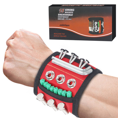 Gift for Him-Strong Magnetic Wristband Tools Gift Cool Gadgets for Men Women to Holds Screws Nails Drilling Bit-Wrist Magnet Tool Belt Holder for Dad Boyfriends Handyman Electrician Gift for Him-Strong Magnetic Wristband Tools Gift Cool Gadgets for Men Women to Holds Screws Nails Drilling Bit-Wrist Magnet Tool Belt Holder for Dad Boyfriends Handyman Electrician