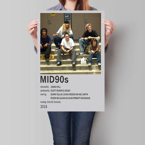 Mid 90s Poster Vintage Movie Posters for Room Aesthetic Wall Art Canvas Pictures for Modern Office Decor Prints 12'' x 18'' Unframed