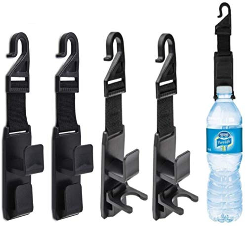 VACEXT 4PCS Car Hooks Car Seat Headrest Hooks Strong and Durable Backseat Headrest Hanger Storage for Handbags, Purses, Coats, and Grocery Bags, Universal Vehicle Car Seat Back Headrest Bottle Holder VACEXT 4PCS Car Hooks Car Seat Headrest Hooks Strong and Durable Backseat Headrest Hanger Storage for Handbags, Purses, Coats, and Grocery Bags, Universal Vehicle Car Seat Back Headrest Bottle Holder