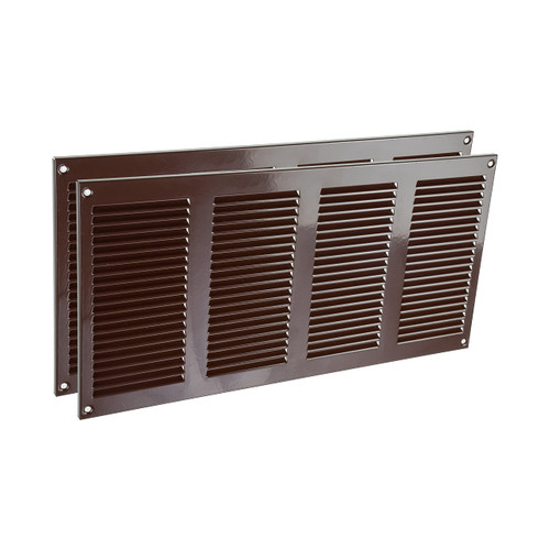Vent Systems 16" x 8" Inch Brown Air Vent Cover Metal Air Return Grill with Built in Pest Guard Screen HVAC Vent Cover for Home Improvement Vent Duct Cover Pack of 2