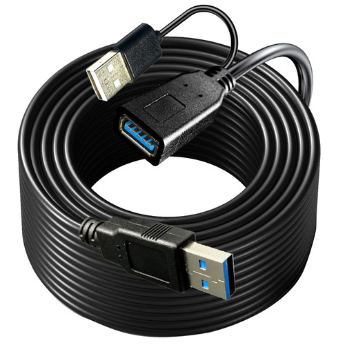 USB 3.0 Extension Cable 40FT, USB 3.0 Extension Cable Compatible with Samsung Galaxy S5, Note 3, Note Pro 12.2, WD Western Digital My Passport and Elements Hard USB 3.0 Extension Cable 40FT, USB 3.0 Extension Cable Compatible with Samsung Galaxy S5, Note 3, Note Pro 12.2, WD Western Digital My Passport and Elements Hard