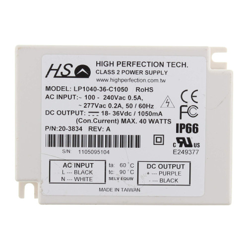 High Perfection Magtech LP1040-36-C1050 LED Driver 1050ma Constant Current 40w