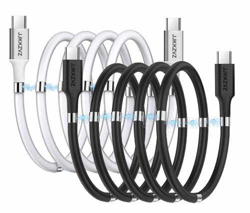 JJKKZVZ 2Pack Upgraded Magnetic USB C to USB C Fast Charging Cable (3ft 60W), Magnetic Charging Cable, USB 2.0 Type C Charging Data Transfer Cable with Soft Protective Tube for All USB C Devices JJKKZVZ 2Pack Upgraded Magnetic USB C to USB C Fast Charging Cable (3ft 60W), Magnetic Charging Cable, USB 2.0 Type C Charging Data Transfer Cable with Soft Protective Tube for All USB C Devices