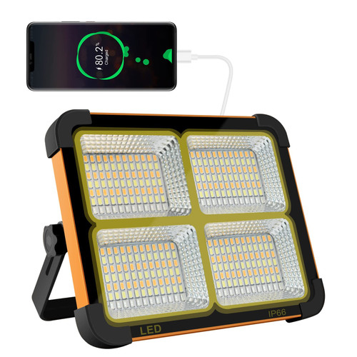 Portable Led Work Solar Light 100W 16500mAh 10000 LM 336Led IP66 with Stepless Brightness Rechargeable led Floor Light for Power Failure Emergency Worklight Car Repair for Snowstorm