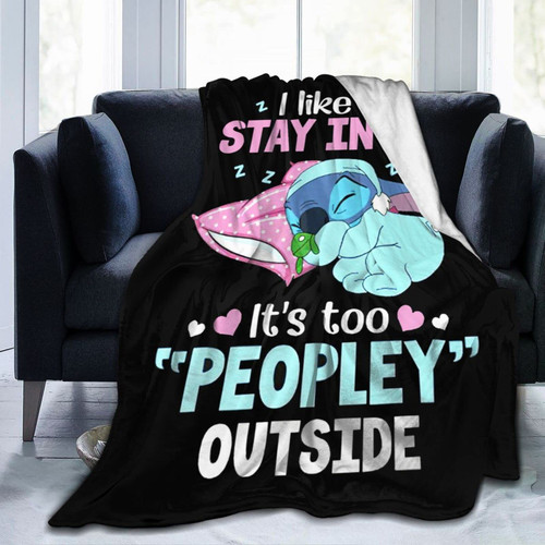 MANMAT Cartoon Throw Blanket Lightweight Cozy Couch Bed Super Soft and Warm Flannel Fleece Microfiber Throws Blankets for All Seasons 50''x40''