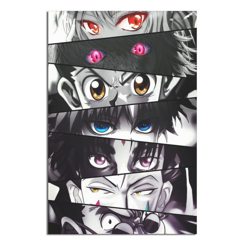 Japan Aesthetic Anime Hunter Gon And Killua Eyes Poster Picture Canvas Wall Art Print Home Room Decor 12x18inchs(30x45cm)