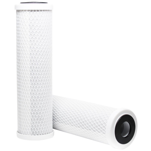 2-Pack Replacement for Compatible with Rainsoft Ultrefiner UF50 Activated Carbon Block Filter - Universal 10 inch Filter Compatible with Rainsoft Ultrefiner UF50 Three Stage RO System - Denali Pure