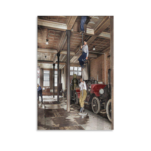 AAHARYA Vintage Poster 1922 Wall Art Deco Canvas Printed Poster in Response to Fire Alarm Bells Canvas Painting Wall Art Poster for Bedroom Living Room Decor 08x12inch(20x30cm) Unframe-style AAHARYA Vintage Poster 1922 Wall Art Deco Canvas Printed Poster in Response to Fire Alarm Bells Canvas Painting Wall Art Poster for Bedroom Living Room Decor 08x12inch(20x30cm) Unframe-style