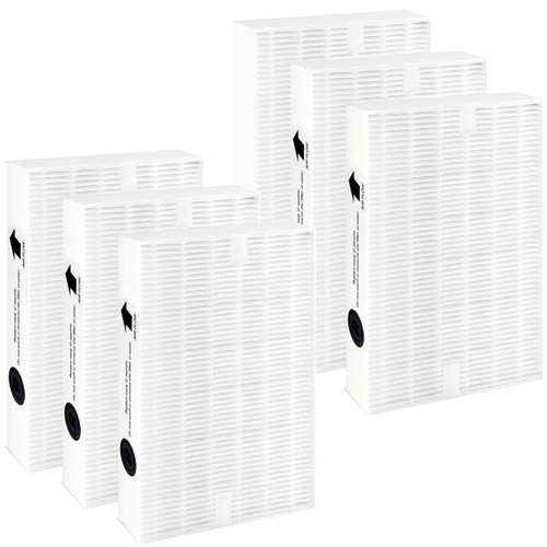 Air Purifier Filter Replacement for Honeywell, Filter R HEPA Filter Replacement for Honeywell HPA100 HPA200 HPA300 Series Air Purifier, Compare to HRF-R, 6 Pack