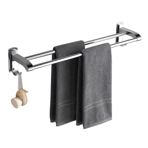 ZDW Towel Rails Wall Mounted Bath Towel Rack,Double Towel Rails Stainless Steel Screw Wall Mounted Hanging Towel Shelf Bar Towel Rack Holder round/50Cm ZDW Towel Rails Wall Mounted Bath Towel Rack,Double Towel Rails Stainless Steel Screw Wall Mounted Hanging Towel Shelf Bar Towel Rack Holder round/50Cm