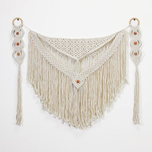 Mokof Boho Wall Decor - Large Macrame Wall Hanging, Woven Macrame Wall Art Decor, 32"x24"