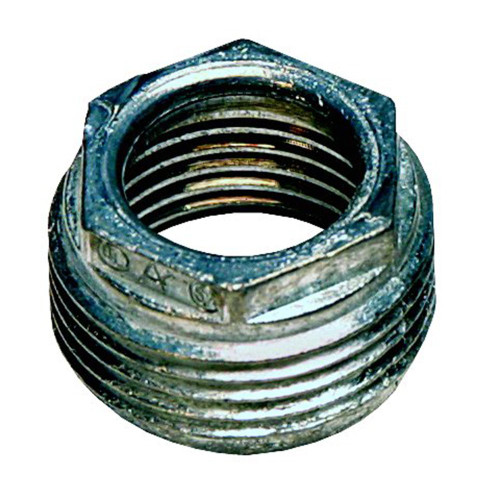 Sigma Electric, 1 Count (Pack of 1), Gray Sigma Engineered Solutions ProConnex 49001 Rigid Reducing Bushing 3/4-Inch to 1/2-Inch Conduit Fitting, 1-Pack
