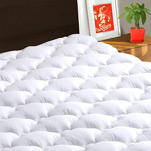 TEXARTIST Mattress Pad Cover Queen, Cooling Mattress Topper, 400 TC Cotton Pillow Top with 8-21" Deep Pocket TEXARTIST Mattress Pad Cover Queen, Cooling Mattress Topper, 400 TC Cotton Pillow Top with 8-21" Deep Pocket