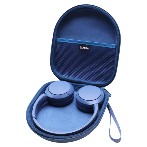 LTGEM Hard Case for Sony WH-CH520/WH-CH510 Wireless Bluetooth Headphone - Travel Protective Carrying Storage Bag(Blue+Blue)