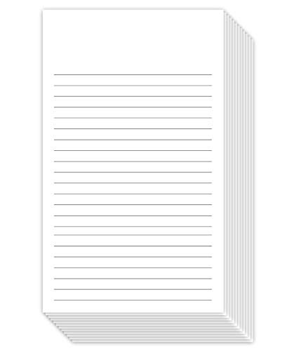 White Ruled Vertical Index Note Cards, 3 X 5 Inches | 300 Sheets Per Pack