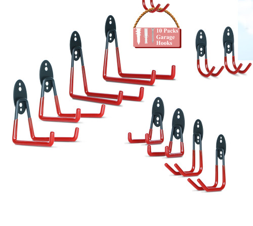folisea Garage Storage Utility Hooks,Wall Mount Garage Hanger Heavy Duty Garage Hooks for Fixing ladders, Garden Tools, Bicycles 10 Packs folisea Garage Storage Utility Hooks,Wall Mount Garage Hanger Heavy Duty Garage Hooks for Fixing ladders, Garden Tools, Bicycles 10 Packs