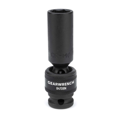 GEARWRENCH 1/2" Drive 6 Point Deep Universal Impact Metric Socket 16mm - 84708N