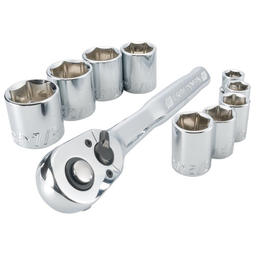 Craftsman Mechanics Tool Set, Socket Wrench Set, SAE, 3/8 Inch Drive (CMMT34553)