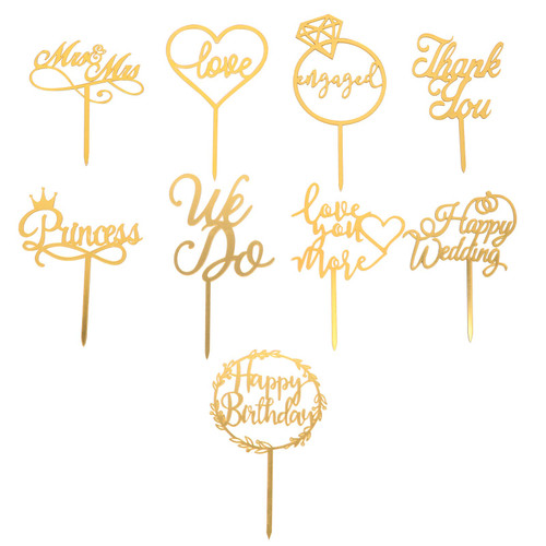 PartyKindom 9pcs Exquisite Cake Plug- in Cake Ornament Delicate Cake Topper Cake Insert for Home/Wall/Room Decorations PartyKindom 9pcs Exquisite Cake Plug- in Cake Ornament Delicate Cake Topper Cake Insert for Home/Wall/Room Decorations