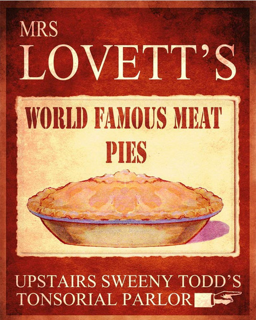 Kexle Mrs Lovett's Worlds Famous Meat Pies Sweeny Todd Metal Wall Sign 8x12 inch Plaque Vintage Retro Signs Art pictu 8x12 inch Vintage Style Nostalgic Metal Advertising Wall Sign Retro Art Kexle Mrs Lovett's Worlds Famous Meat Pies Sweeny Todd Metal Wall Sign 8x12 inch Plaque Vintage Retro Signs Art pictu 8x12 inch Vintage Style Nostalgic Metal Advertising Wall Sign Retro Art
