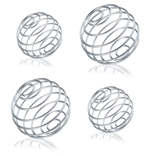 Klxuyuo Shaker Balls, 4 Pcs Shaker Bottle Ball 2 Size Stainless Steel Protein Shaker Ball Mixer Ball Replacement for Shaker, Drinking Bottle