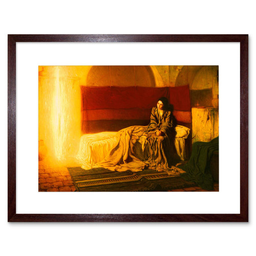 Wee Blue Coo Prints Tanner The Annunciation 12x16'' Framed Art Print F12x11948