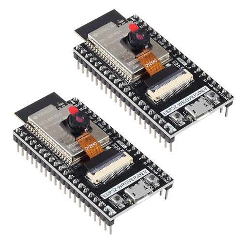 DORHEA 2Pcs ESP32 CAM Camera Module ESP32-WROVER Board with Camera Wireless Bluetooth Development Board